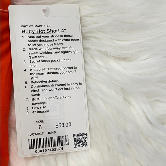 🍑 Hotty Hot short Hot Sunset sz: 4 4" NWT🍑 - Picture 2 of 5